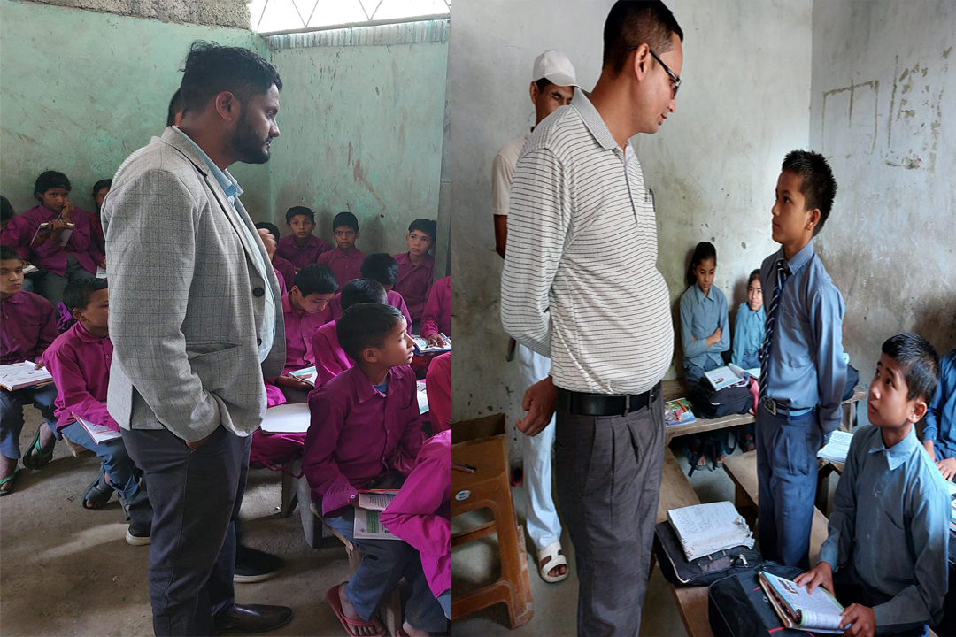 बैतडीको डिलाशैनीका सामुदायिक  विद्यालयमा अनुगमन  